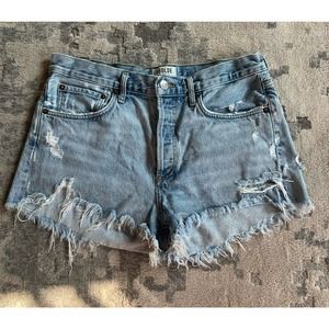 AGOLDE Parker Cut Off Denim Shorts